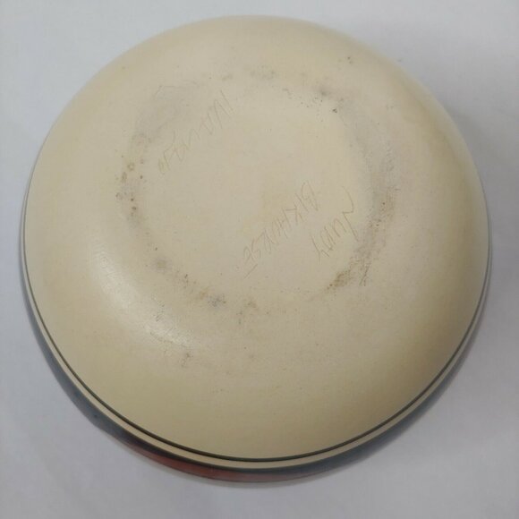 Judy Bikhorse Navajo Pottery Vase Planter Desert Rocks Sunset Tribal Natural - Picture 9 of 10